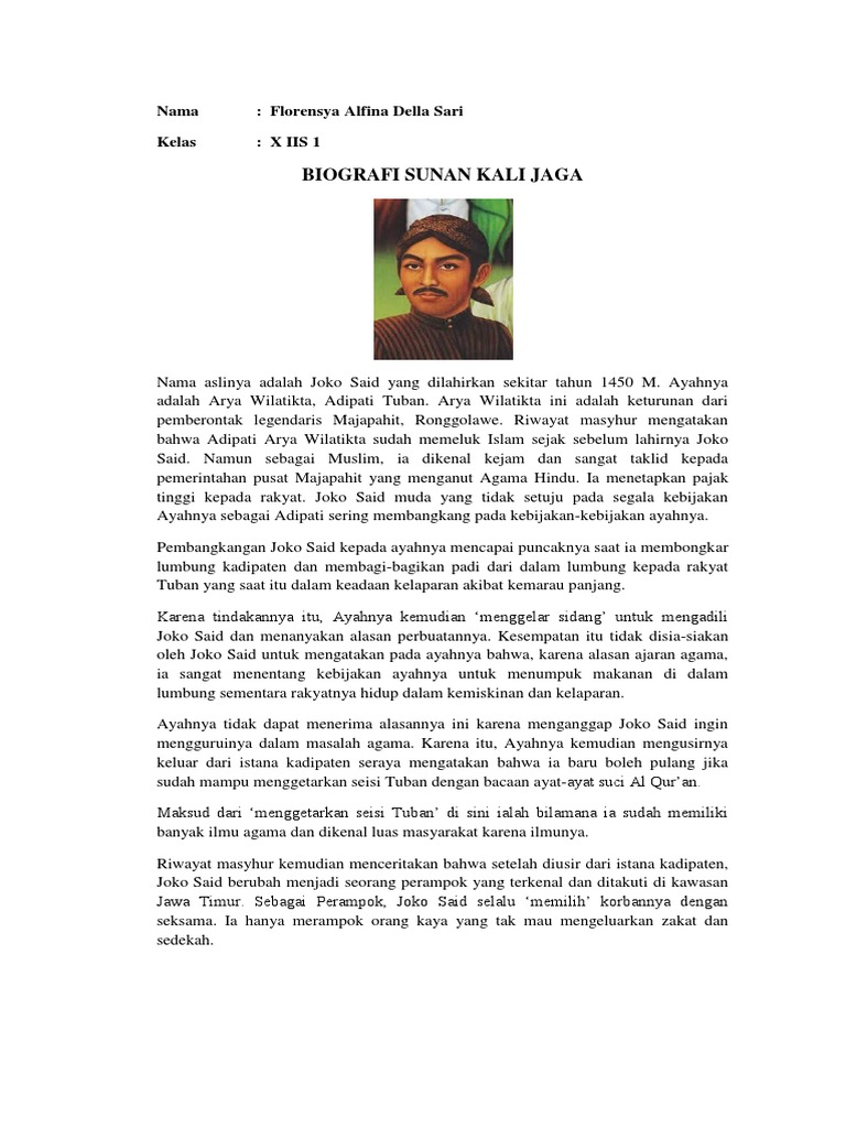 Biografi Sunan Kalijaga