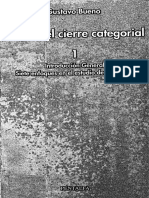 Bueno, Gustavo - Teoría Del Cierre Categorial 1 PDF