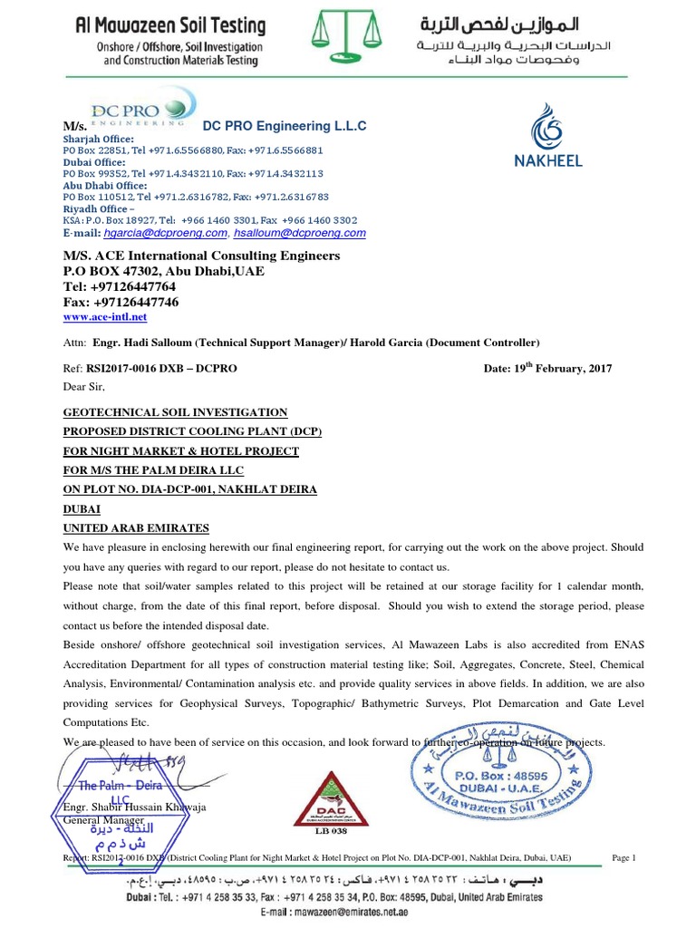 Geotechnical Soil Investigation Report | PDF | Deep Foundation | Desert