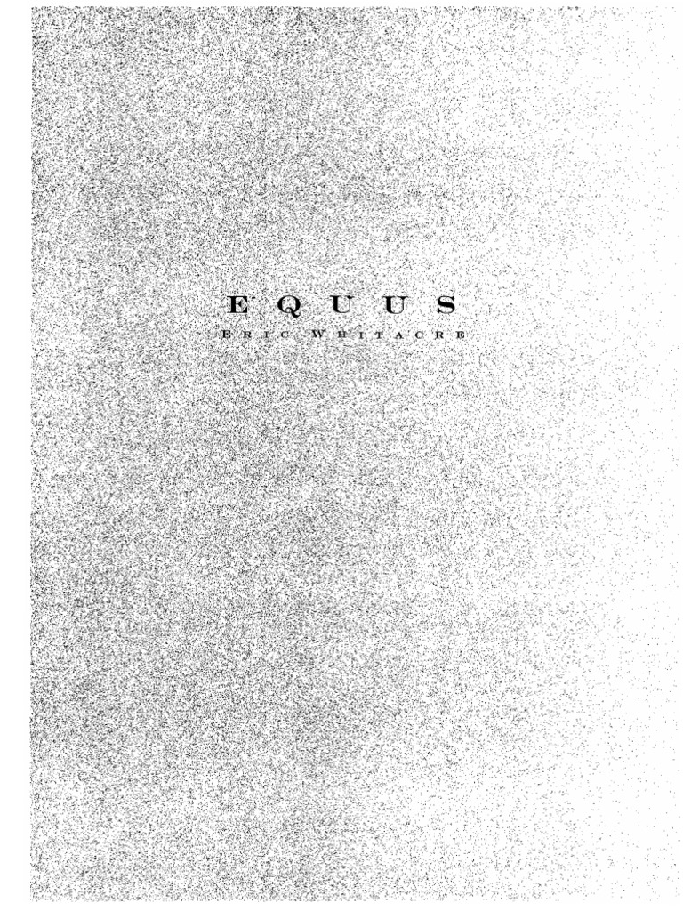 Equus Eric Whitacre PDF PDF