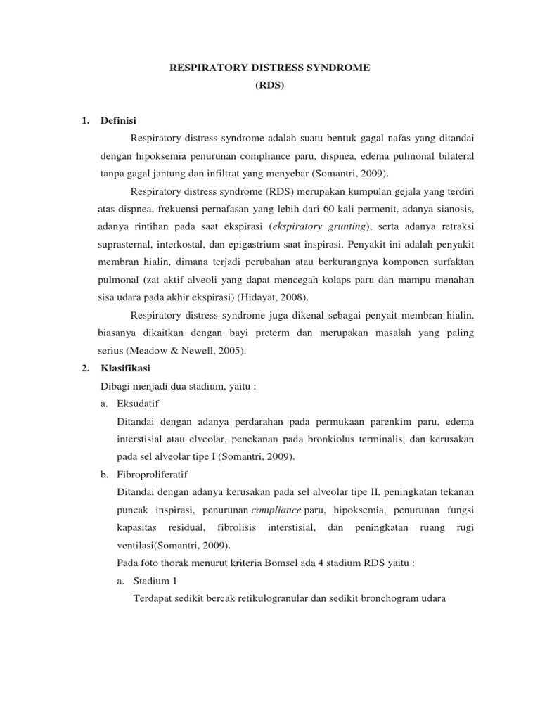 RDS pada Bayi: Definisi dan Penanganan | PDF | Self-Improvement | Wellness
