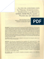 La Vida Del Concebido Ante El Tribunal Constitucional PDF