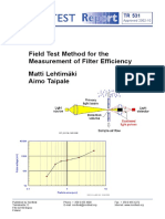 NT TR 531_Field Test Method for the Easurement of Filter Efficiency_Nordtest Technical Report(2)