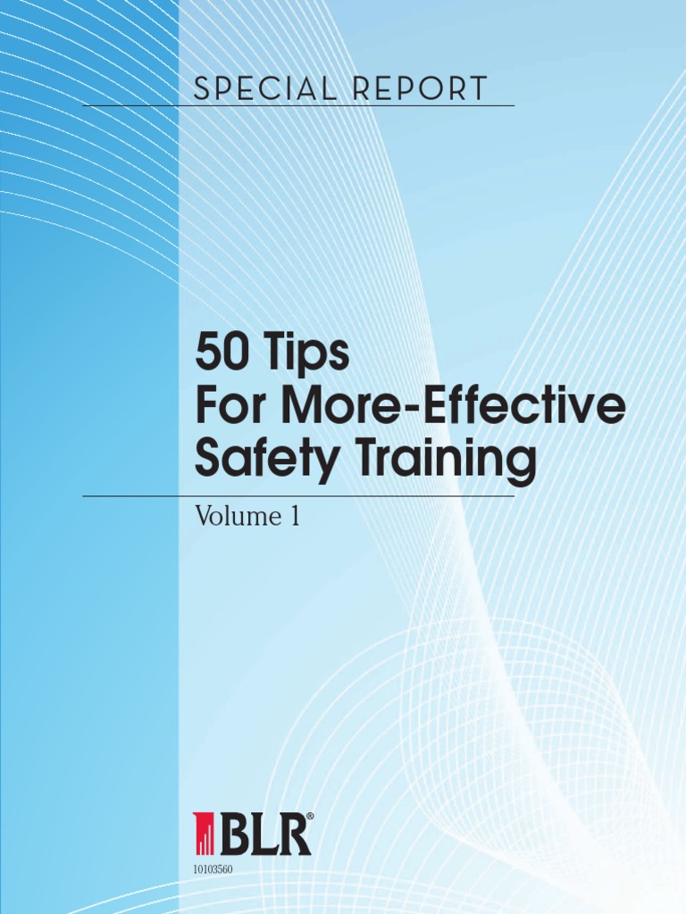 50 Tips For More Effective Safety Training PDF | PDF