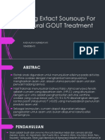 Using Extact Soursoup For Natural GOUT Treatment