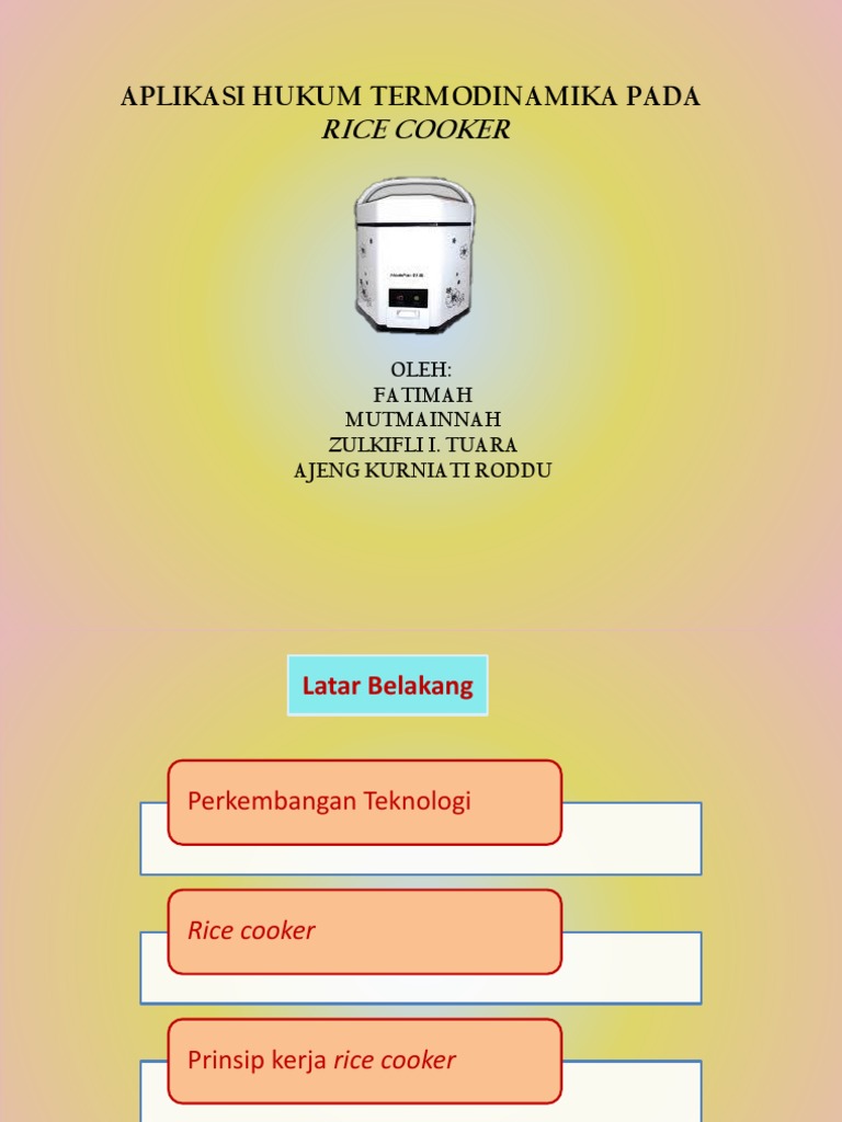 Rice Cooker | PDF