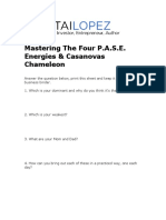 Mastering The Four P.a.S.E. Energies & Casanovas Chameleon