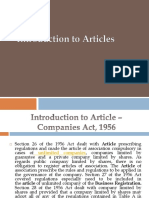 Introduction To Articles