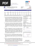 Dayang Enterprise Holdings Berhad: in An Industry Sweet Spot - 22/09/2010