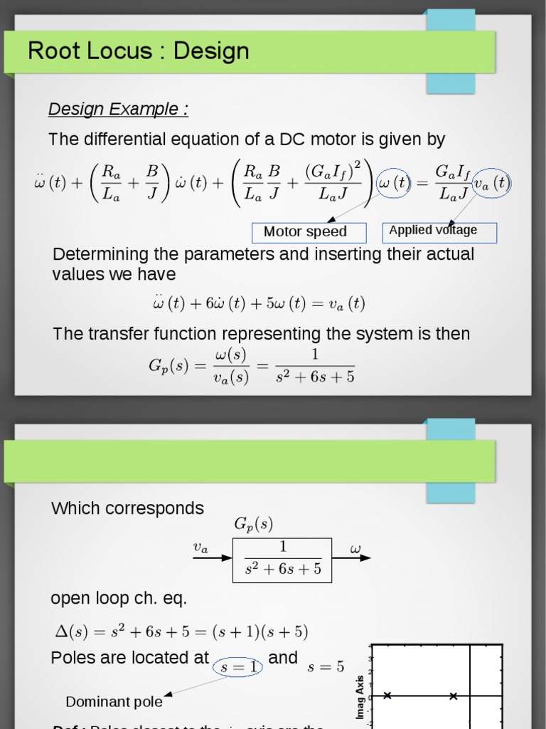 Root Locus Design for DC Motor Speed Control | PDF | Control Theory ...