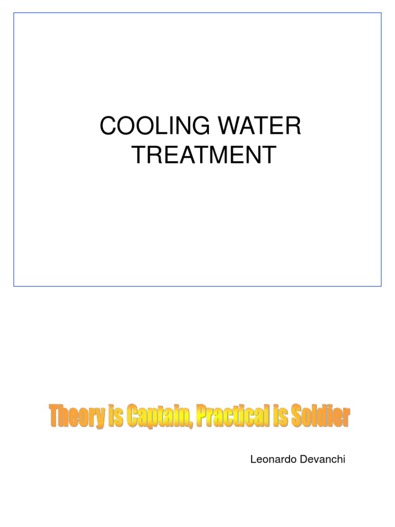 Cooling Water Treatment Fundamentals | PDF | Corrosion | Alkalinity