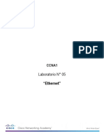 CCNA1 Ethernet Lab