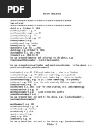 Butler Variables