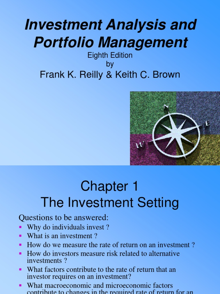 Investment Analysis and Portfolio Management by Reilly and Brown ...