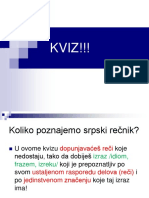 Kviz Iz Poznavanja Frazema