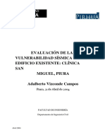 Hospital de Piura Vulnerabilidad Sismica