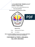 Tugas Analisis Puisi Peringatan Karya Wiji Thukul