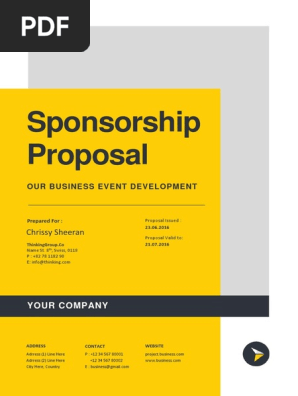 Sponsorship Proposal
