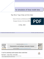 Simulation of Linear Model Data (Simrel R Package)