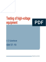 Testing of High -Voltage Equipment