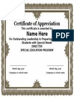 Certificate of Appreciation 3