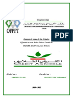 Rapport De Stage - Crédit Agricole Maroc - Présenation (Initiation).docx