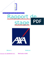 0Rapport De Stage - AXA Assurance - Présentaion (Initiation).doc
