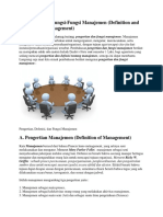 (3.5) Pengertian Dan Fungsi Manajemen