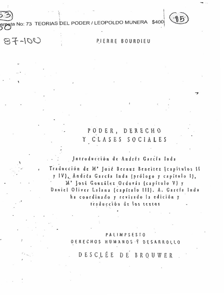 Poder simbólico según Bourdieu | PDF | Poder (social y político ...