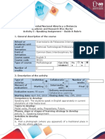 Activity Guide - Act. 5 Speaking Assignment Ingles 3