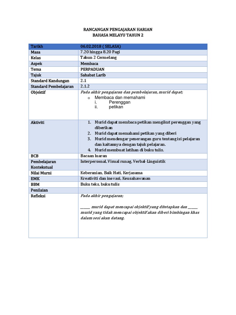 Rph Kssr Bm Tahun 2 Pdf