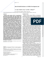 Insulin Resistance and Ovulation in Cows