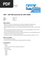 Sap BW Powered by Sap Hana