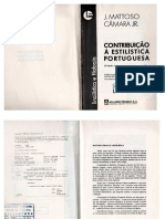 Livro Contribuição a Estilística Portugues- Matoso Câmara Júnior