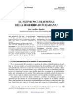 El Nuevo Modelo Penal de La Seguridad Ciudadana