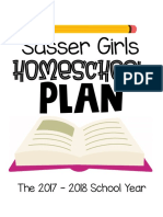 Sassers Homeschool Plan 2017