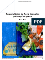 Comida Típica de Perú - Todos Los Platos Principales