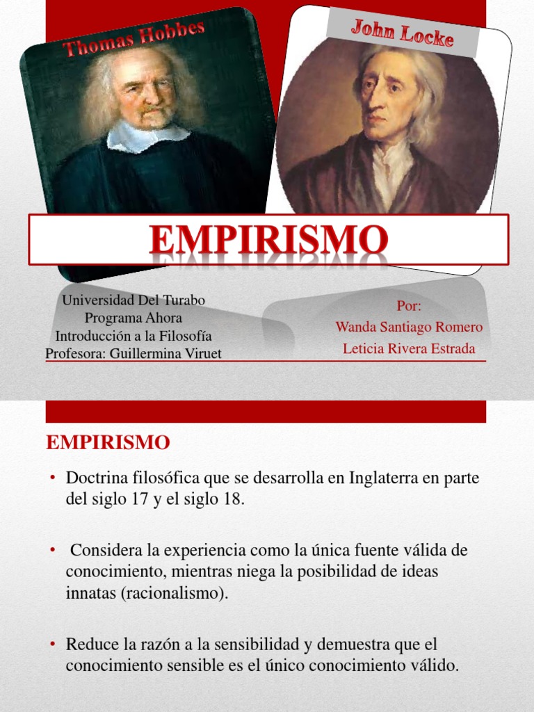 O Empirismo Corrente Filosófica Da Qual Locke Fazia Parte