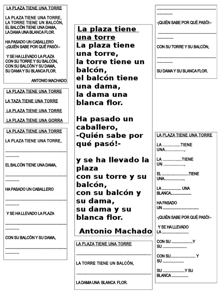 La Plaza Tiene Letra | PDF