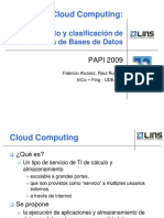 Cloud Computing:: Relevamiento y Clasificación de Servicios de Bases de Datos