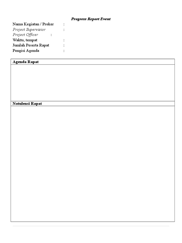 Progress Report Meeting Agenda | PDF