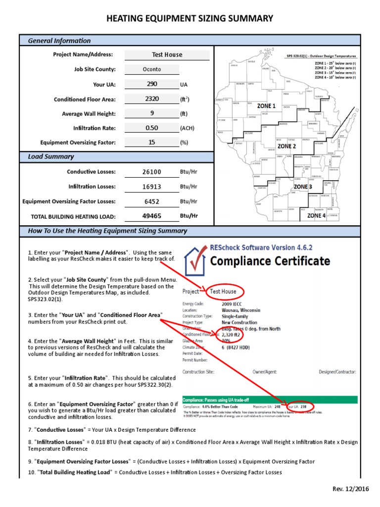 Heating Load Calculation Guide | PDF