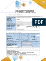 Guía de Actividades y Rúbrica de Evaluación - Fases 1 A La 4 - Comprensión e Identificación de Fundamentos, Variables Del Caso y Pre-Diagnóstico