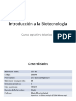 Introducción a La Biotecnología