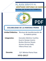 Informe de Solubilidad