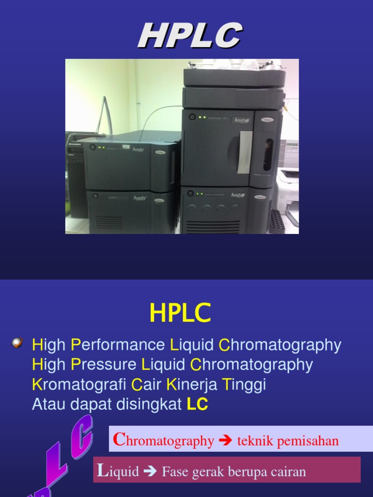 Kuliah HPLC PDF High Performance Liquid Chromatography Chromatography