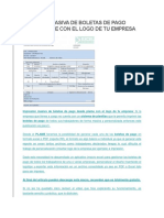 Mpresion Masiva de Boletas de Pago Desde Plame Con El Logo de Tu Empresa