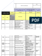 Matriz de Competencias