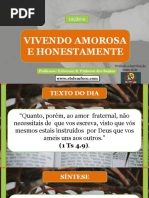 Lição 6 - Vivendo Amorosa e Honestamente [Salvo Automaticamente]
