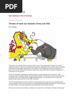 Threats of Trade War Between China and USA